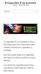 Mobile Screenshot of ecigarettesrus.com.au